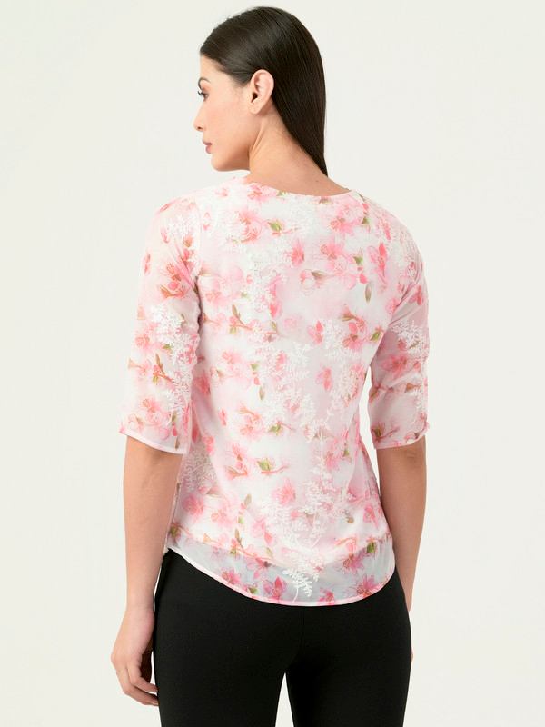 Albion Women Smart Premium Pink Blouson Top