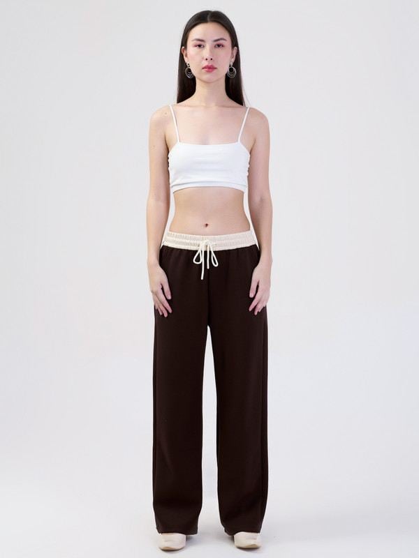 ALBION SMART LADIES BROWN HAREM PANT