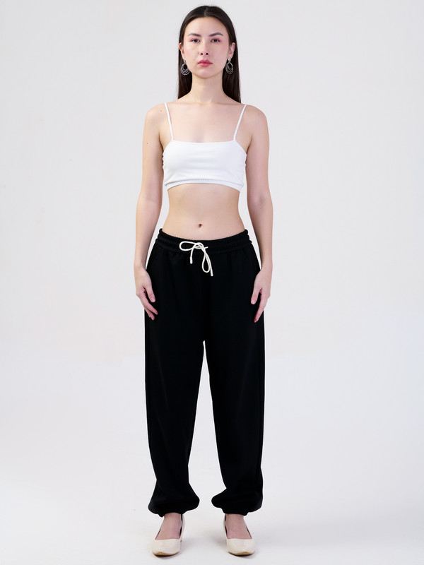 ALBION SMART LADIES BLACK HAREM PANT