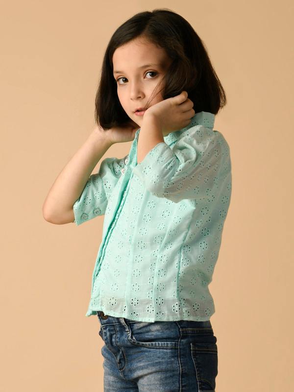 ALBION PREMIUM GIRLS GREEN TOP