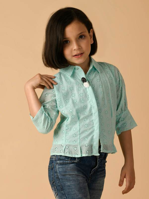 ALBION PREMIUM GIRLS GREEN TOP