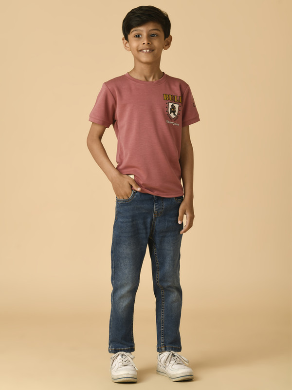 ALBION PREMIUM BOYS PEACH T-SHIRT