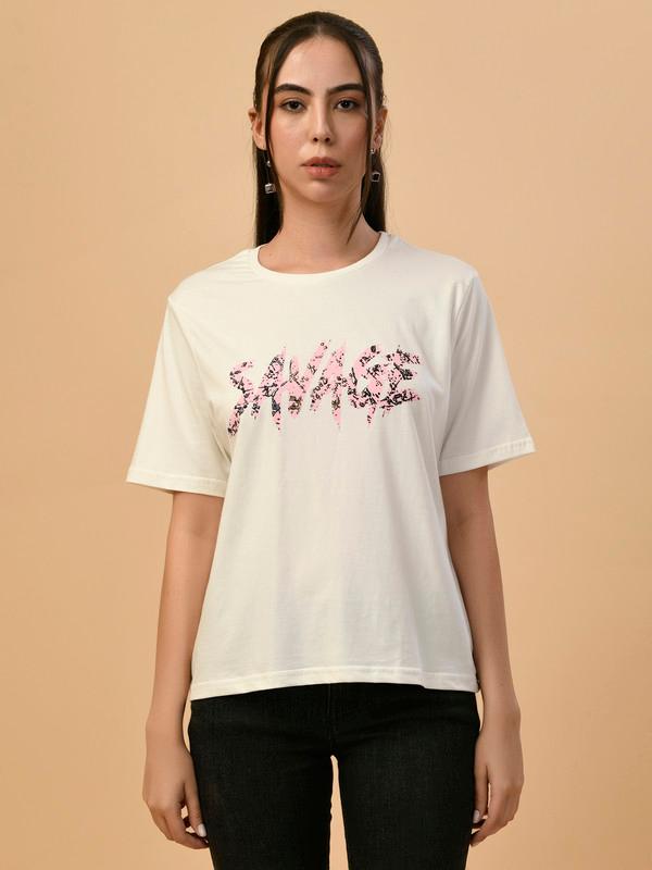 ALBION PREMIUM LADIES D.WHITE REGULAR T-SHIRT
