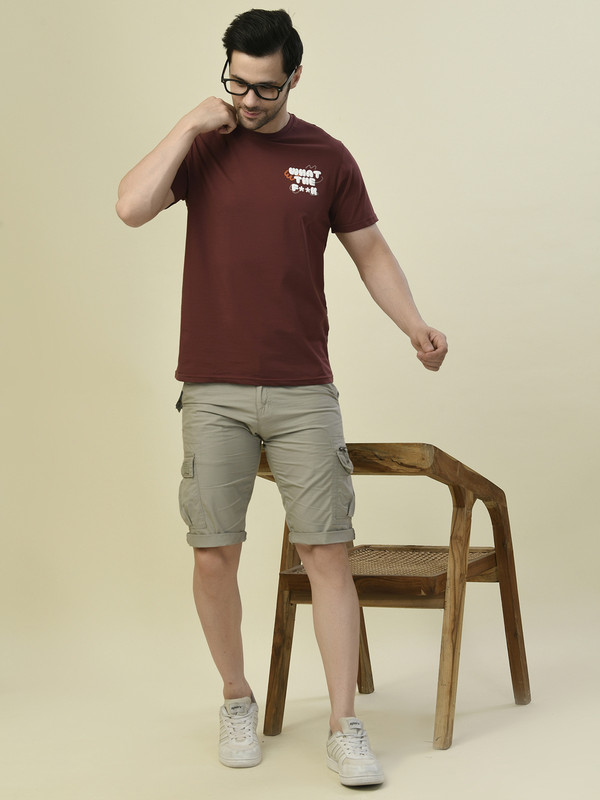 ALBION PREMIUM CYAN RUST MENS T-SHIRT