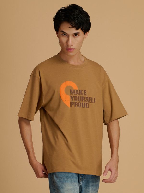 Albion Premium Mens L.Brown T-Shirt