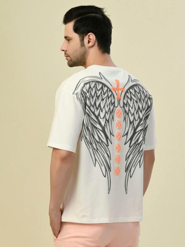 ALBION PREMIUM CYAN WHITE MENS T-SHIRT