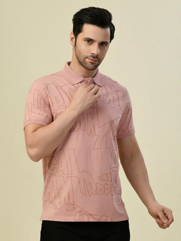 ALBION PREMIUM CYAN D.PINK MENS T-SHIRT