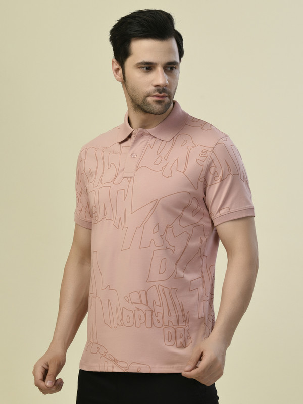 ALBION PREMIUM CYAN D.PINK MENS T-SHIRT