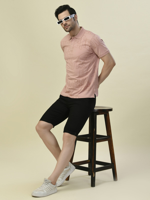 ALBION PREMIUM CYAN D.PINK MENS T-SHIRT