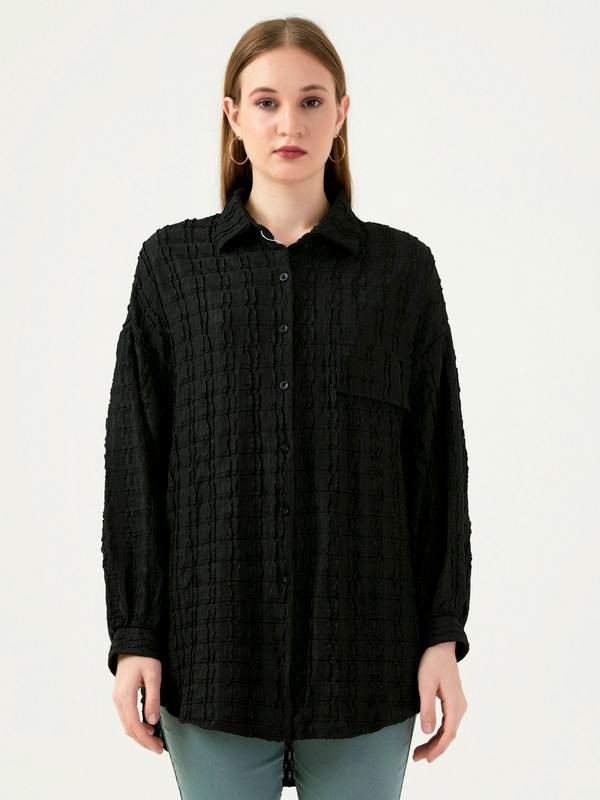 Albion Women Smart Premium Black Casual Shirt
