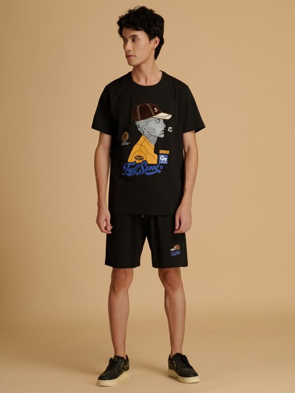 Albion Premium Mens Black Coord Set