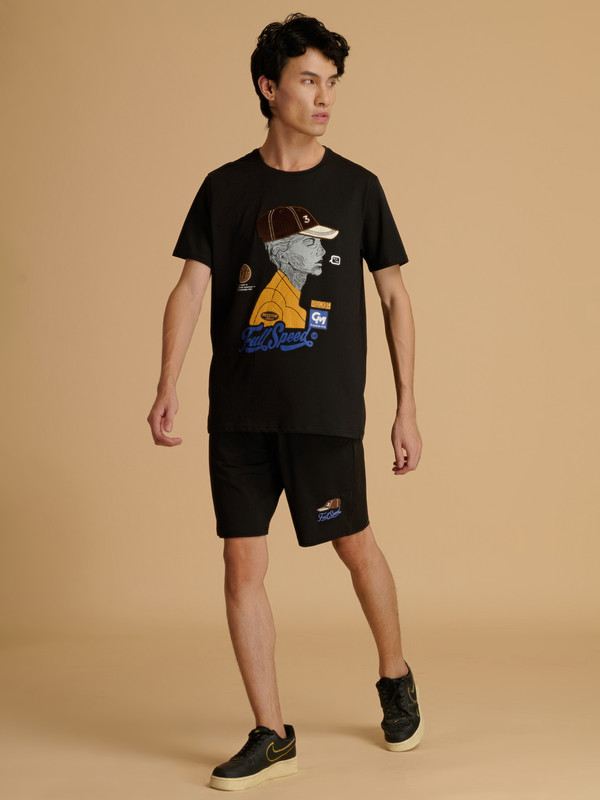 Albion Premium Mens Black Coord Set