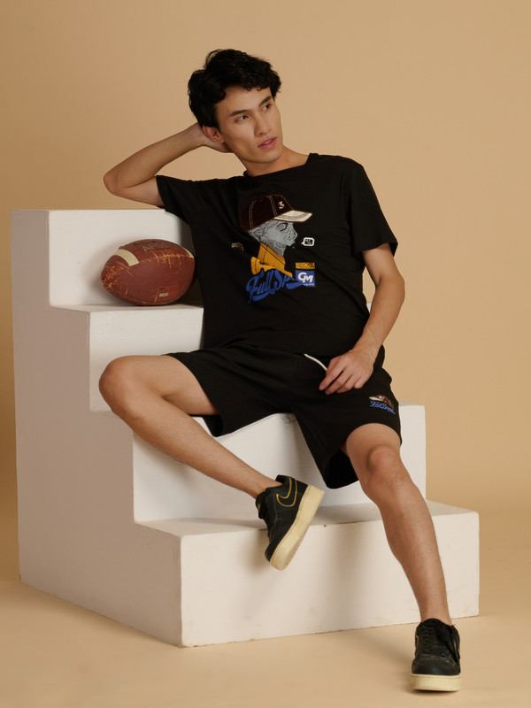 Albion Premium Mens Black Coord Set