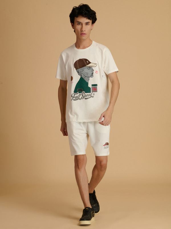 Albion Premium Mens White Coord Set