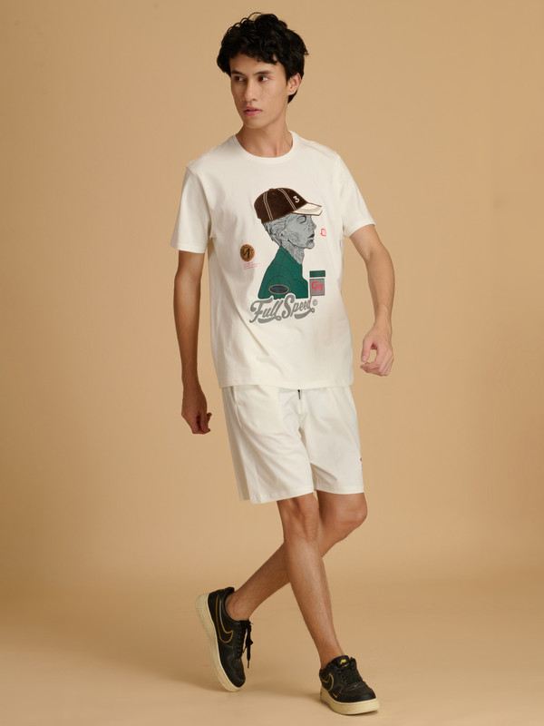 Albion Premium Mens White Coord Set