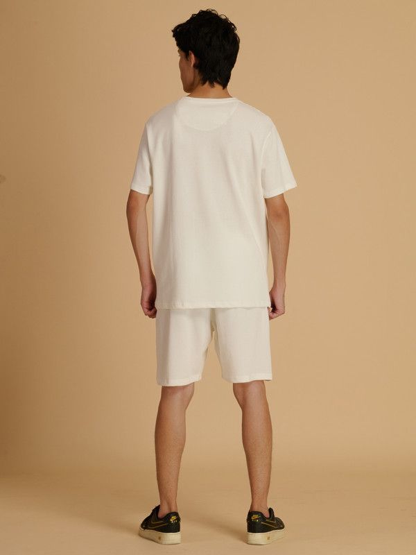 Albion Premium Mens White Coord Set