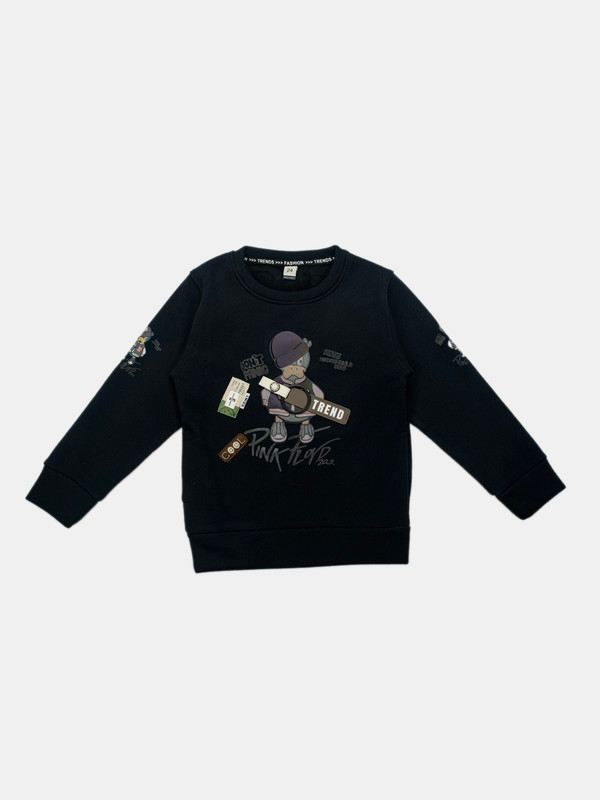 Albion Kids Boys Black Sweatshirt
