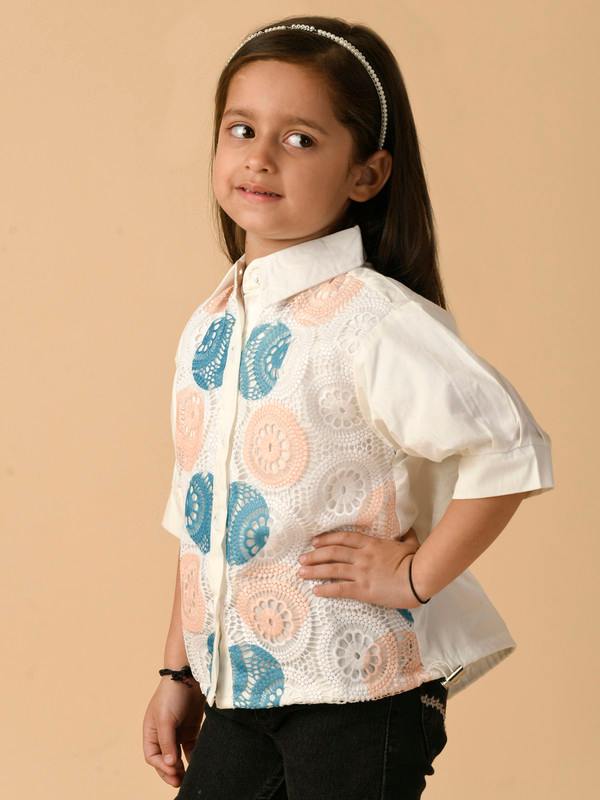 ALBION PREMIUM GIRLS WHITE TOP