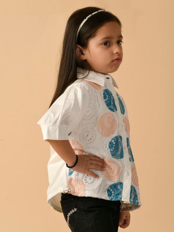 ALBION PREMIUM GIRLS WHITE TOP