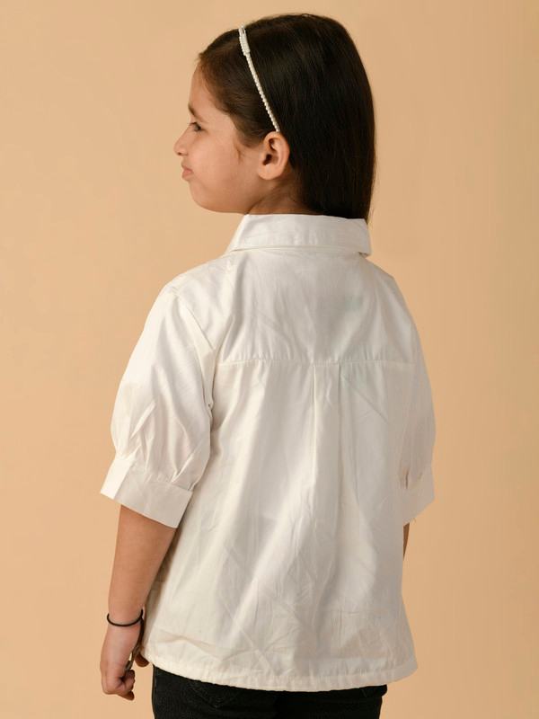 ALBION PREMIUM GIRLS WHITE TOP