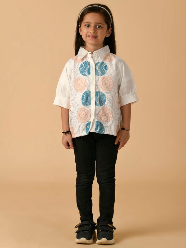 ALBION PREMIUM GIRLS WHITE TOP