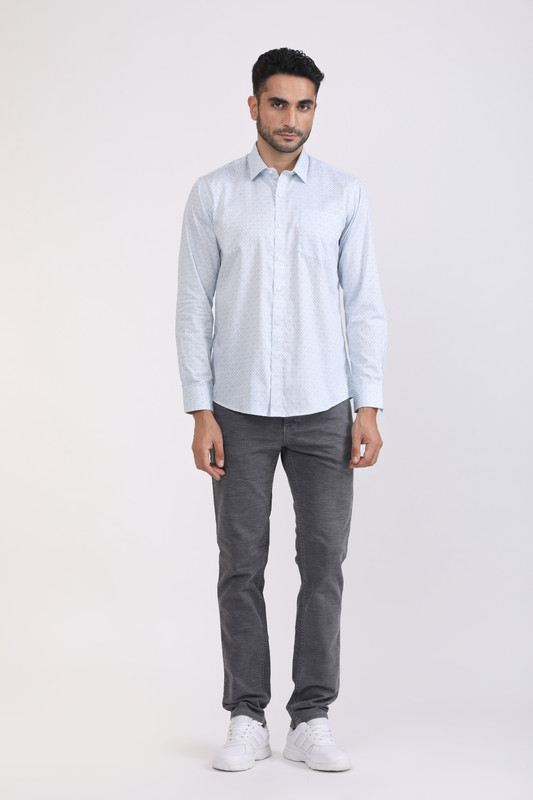 Albion Mens Premium S S.Blue Casual Shirt