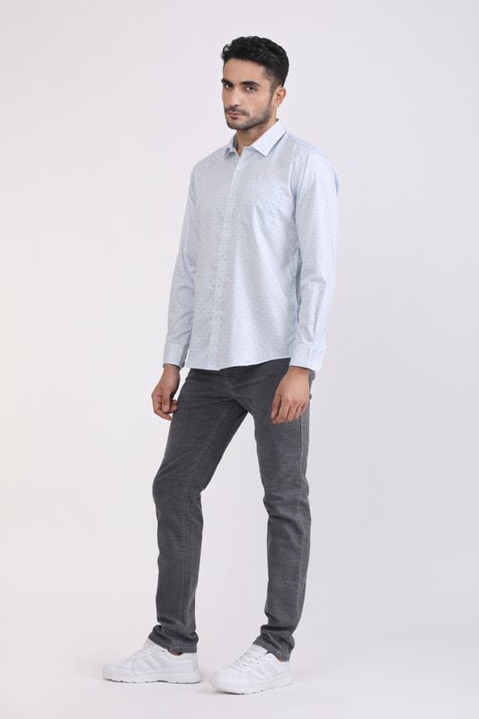 Albion Mens Premium S S.Blue Casual Shirt