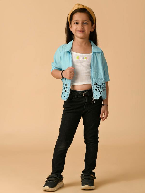 ALBION PREMIUM GIRLS SKY TOP