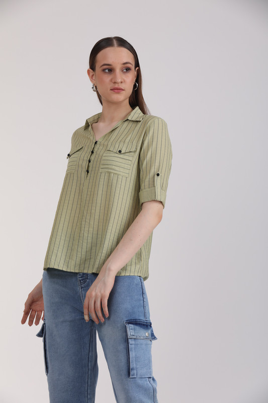 Albion Women Multi Blouson Top