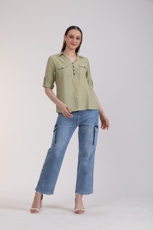 Albion Women Multi Blouson Top