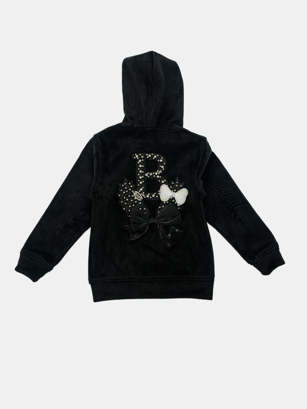 Albion Kids Girls Black Sweatshirt