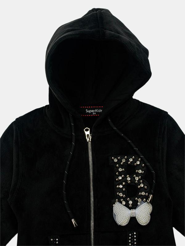Albion Kids Girls Black Sweatshirt