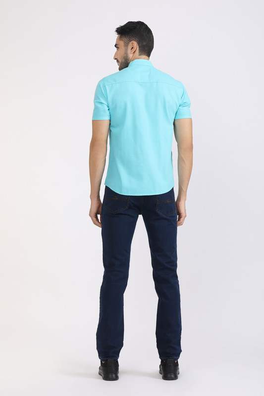 Albion Mens Premiume Sky Blue Casual Shirt