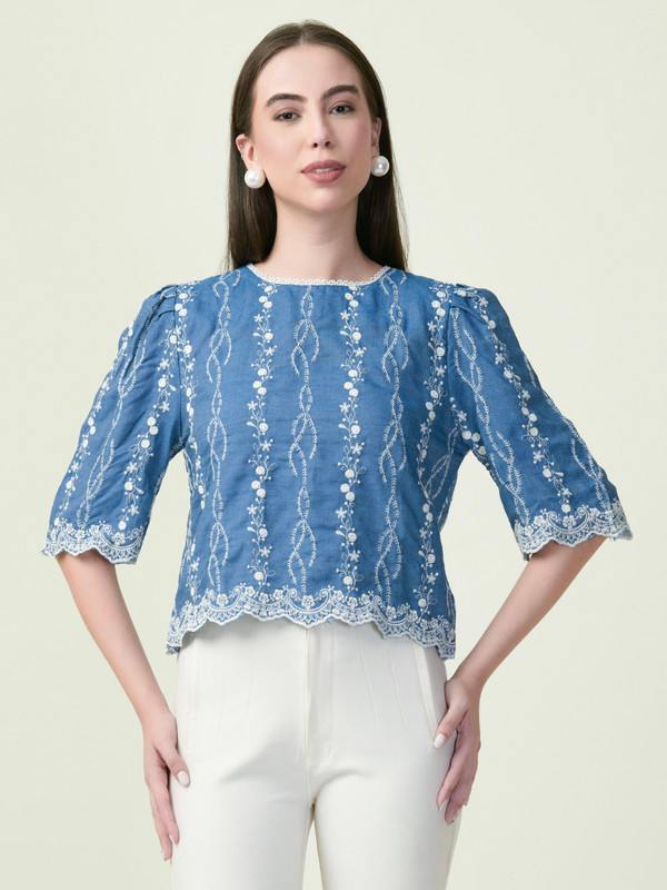 Albion Premium Ladies Ambika Blue Top