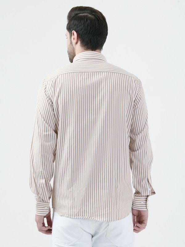Albion Mens B.Beige Shirt Full Sleeve
