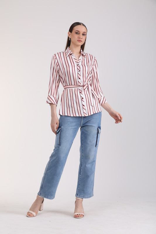 Albion Women Peach Casual Shirts