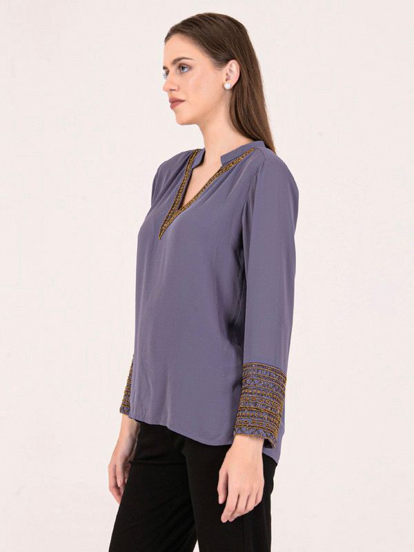 Albion Women Grey Smart Top