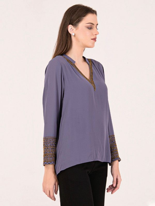 Albion Women Grey Smart Top
