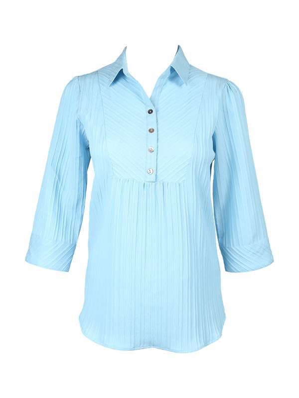 Albion Women Just In-Time Aqua Blouson Top