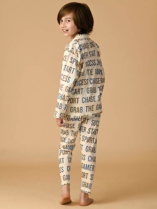 ALBION PREMIUM BOYS IVORY NIGHT SUIT