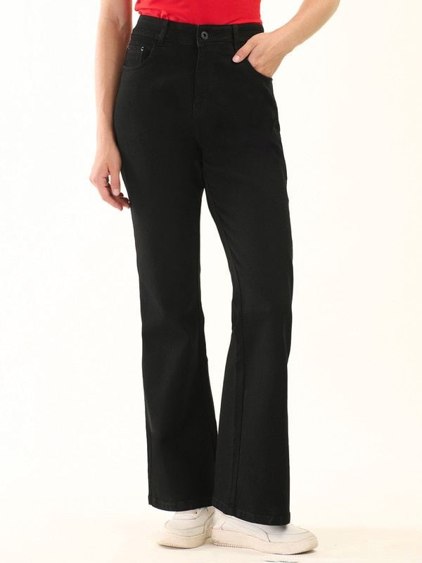 Albion Women Superior Black Bootcut Jeans