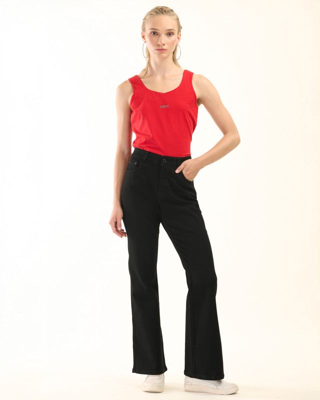 Albion Women Superior Black Bootcut Jeans