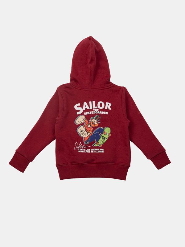 Albion Kids Boys Mehroon Sweatshirt