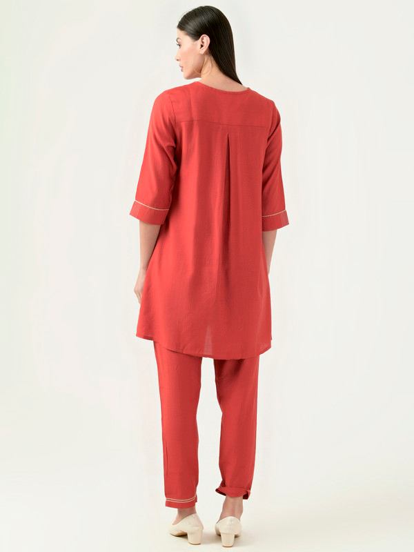 Albion Women Smart Premium Tomato Co-ord