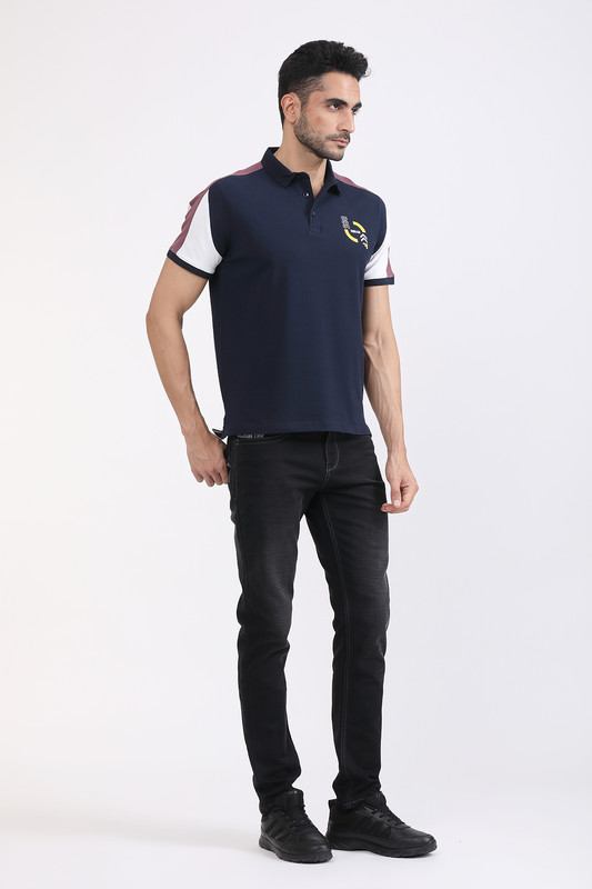 Albion Mens Primume Navy T-Shirt