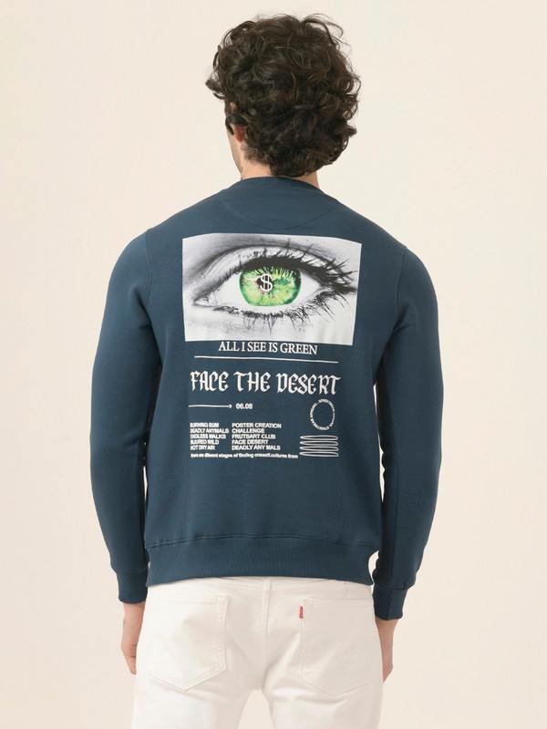ALBION Mens Winter Navy Sweatshirt