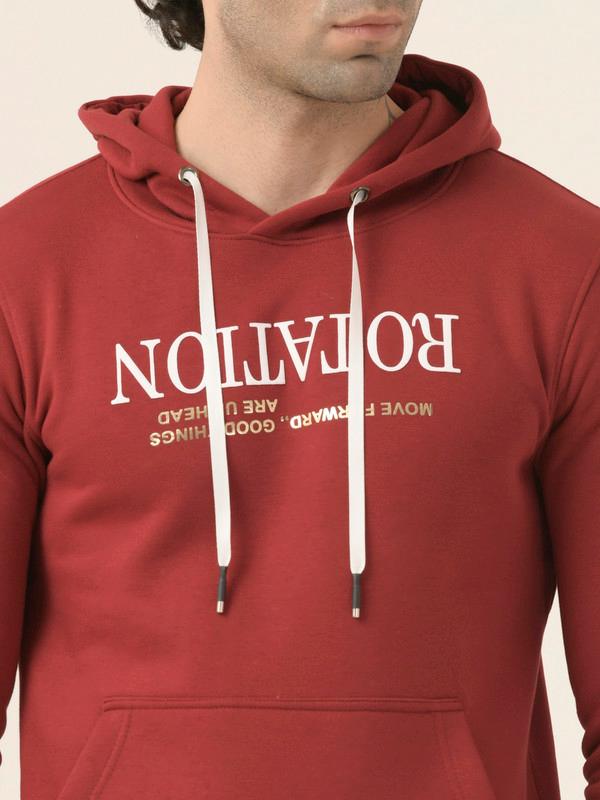 ALBION Mens Winter Maroon Sweatshirt