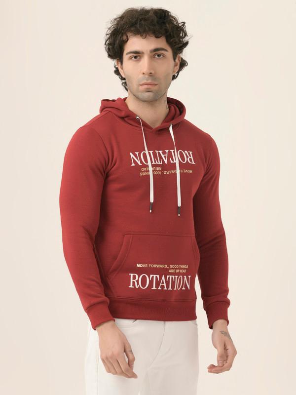 ALBION Mens Winter Maroon Sweatshirt