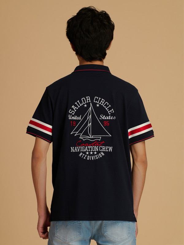 Albion Premium Mens Navy T-Shirt