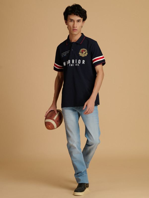Albion Premium Mens Navy T-Shirt